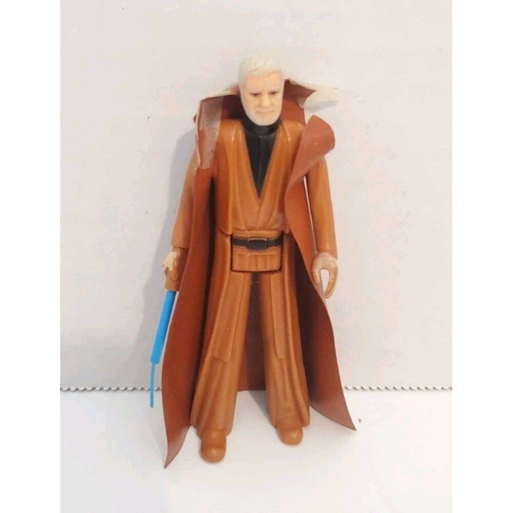 Vintage Kenner Star Wars 1977 OBI-WAN BEN KENOBI Complete Grey Hair - Cape Tears